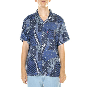 M' Sunset Camp Shirt - Camica Maniche Corte Uomo Blu / Multicolore 72625-0069  LEVIS 