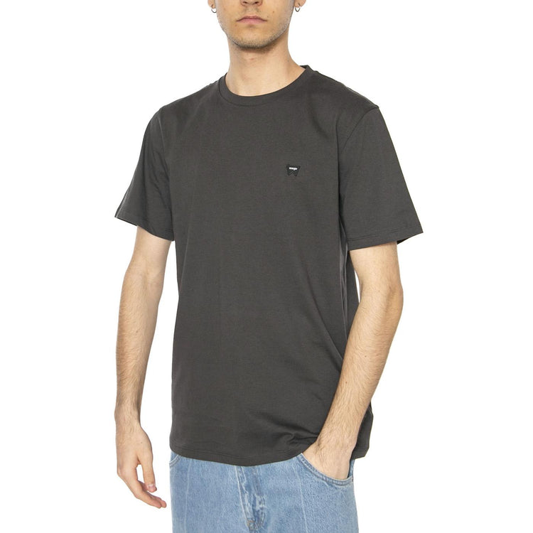 Sign Off Tee Faded Black - Maglietta Girocollo Uomo Nera 112351320  WRANGLER 