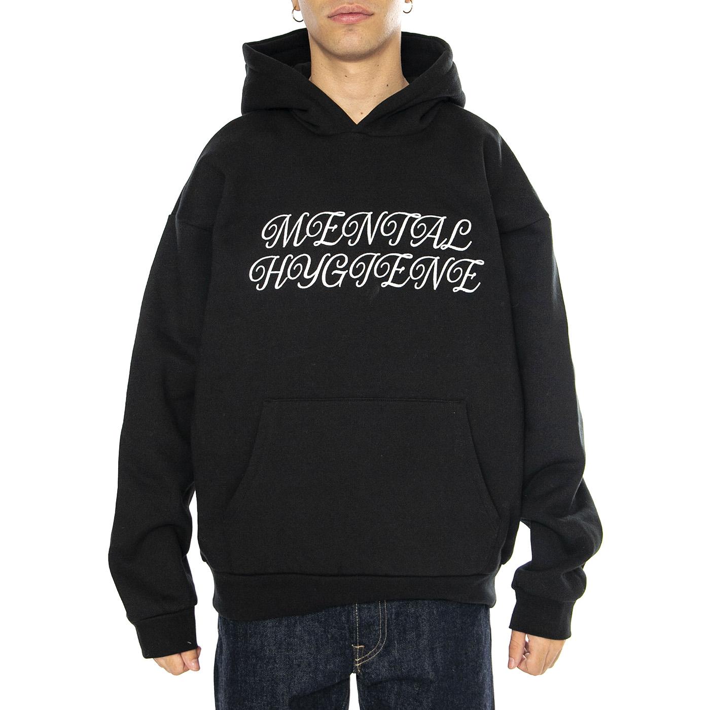 Mental Hygiene Extra Heavy Hood II Fleece Black - Felpa Uomo Nera 112470232-BLACK  OBEY 