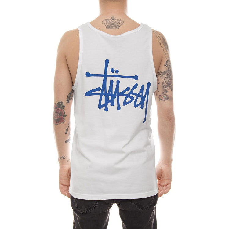 BASIC STUSSY TANK WHITE 1934003-WHITE  STUSSY 