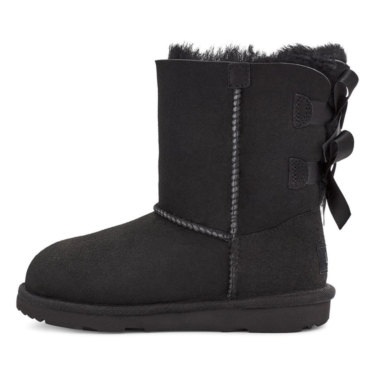 Bailey Bow II Black - Stivaletti Bambino / Bambina Neri UGKBLBOWBK1017394K  UGG 