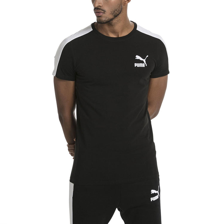 Archive T7 Stripe Tee Puma Black--white 57501551  PUMA 