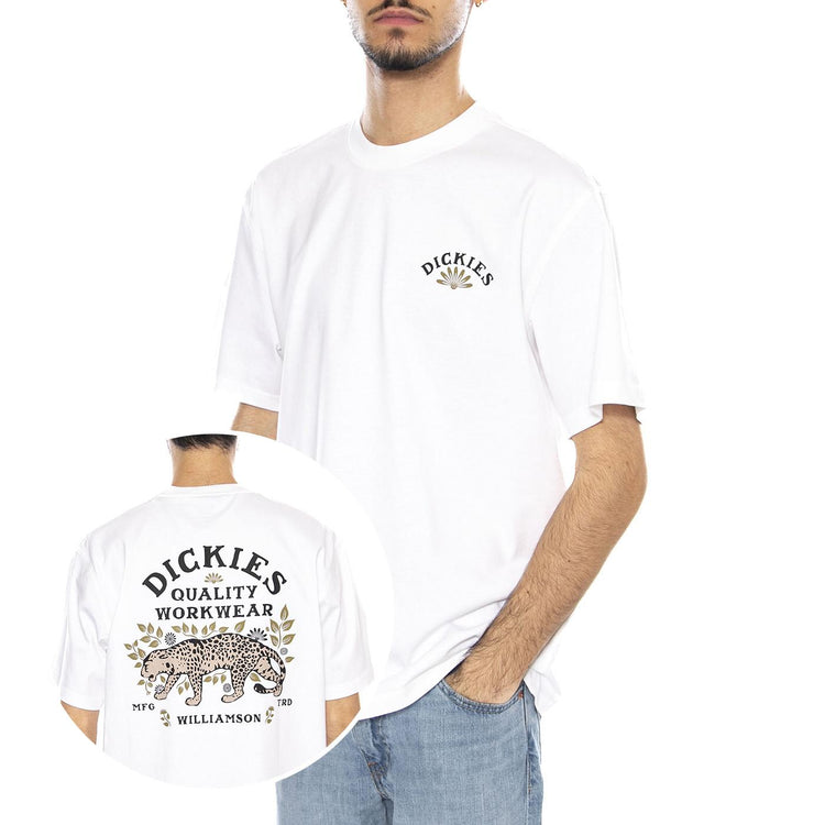 Fort Lewis SS Maglietta -- Maglietta Uomo Bianca DK0A4XO7WHX1 . DICKIES 