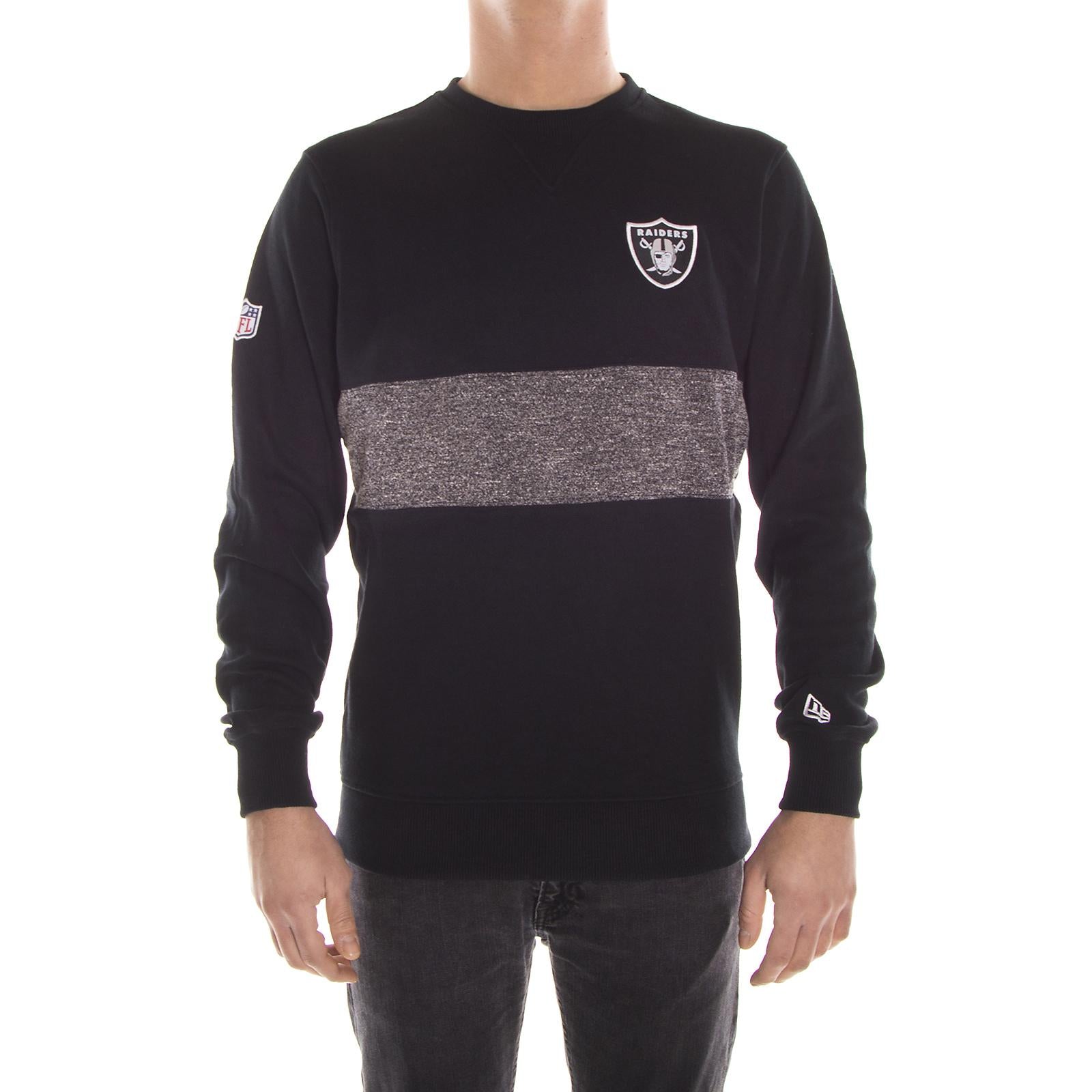 CONCRETE CREW NECK OAKLAND RAIDERS BLACK 11372552  NEW ERA 