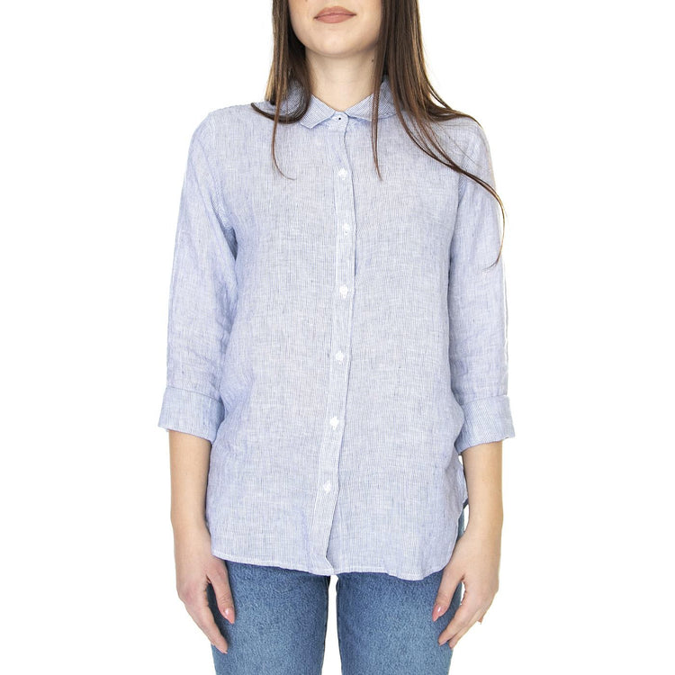 Marine Shirt Navy White - Camicia Donna Blu LSH1315-NY73-SS23  BARBOUR 