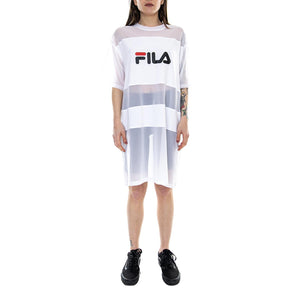 Wm Urban Line Emily Tee Dress - Bright White - T-shirt Abito Donna Bianco 682110-M67  FILA 