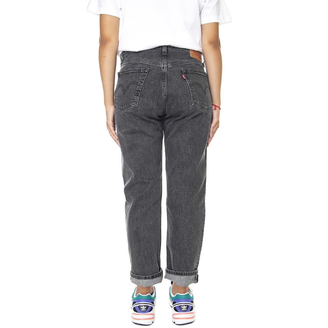 501 Crop Mesa Cabo Fade Black - Pantaloni Denim Jeans Donna Grigi 36200-0111  LEVIS 