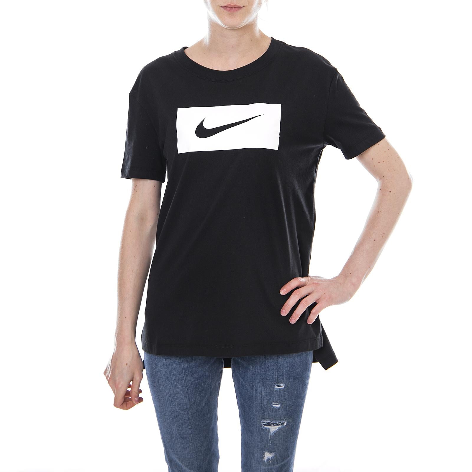 Women s Nike Sportswear T-Shirt BLACK/WHITE 105524_4  NIKE 