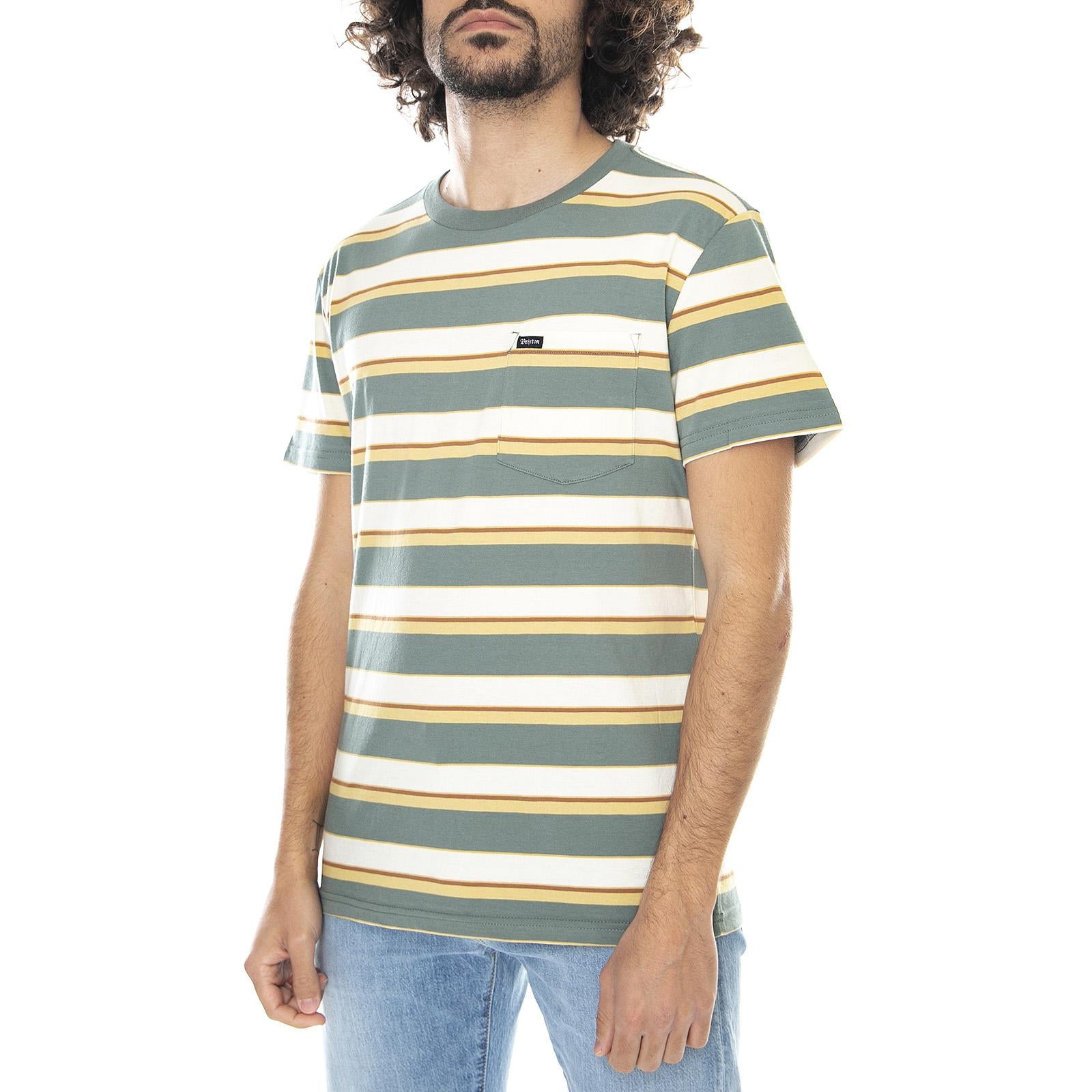 Mens Hilt T-Shirt - Cypress - Maglietta Girocollo Uomo Multicolore 02007-CYPRE . BRIXTON 