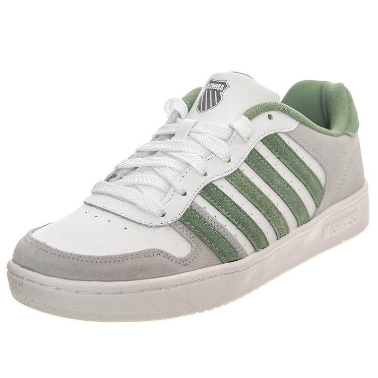 Court Pasilades White / Grey Shoes - Scarpe Stringate Profilo Basso Uomo Bianche / Multicolore 06931-950-M  K-SWISS 