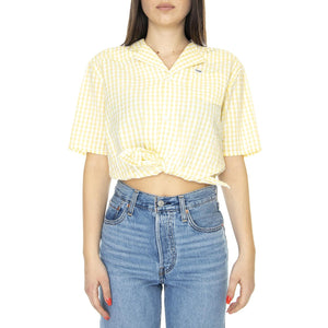 Tie Resort Shirt Pale Banana Yellow - Camicia Maniche Corte Donna Gialla W5Q45PY3  WRANGLER 