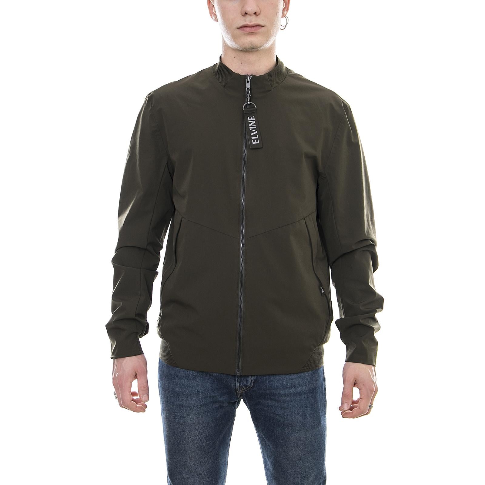 Tyrrell Jacket - Army Green - Giacca Leggera Uomo Verde 181008-029  ELVINE 