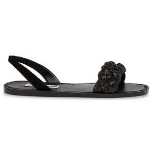 Noles Black Crystal Metallic Fabric w/Matchin - Sandali Donna Neri SMSNOLES-BLK  STEVE MADDEN 