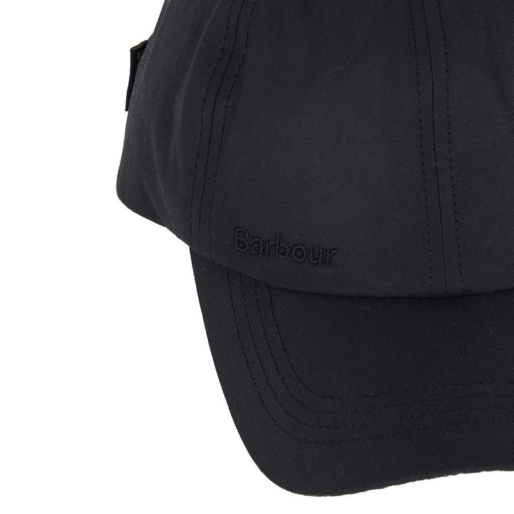 Wax Sports Cap Black Classic - Cappellino con Visiera Nero FW22-MHA0005-BK91  BARBOUR 