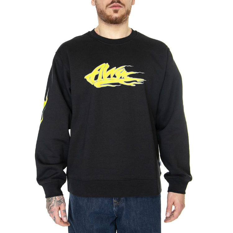 Alva Skates Crew Black - Felpa Girocollo Uomo Nera VN00061GBLK1  VANS 