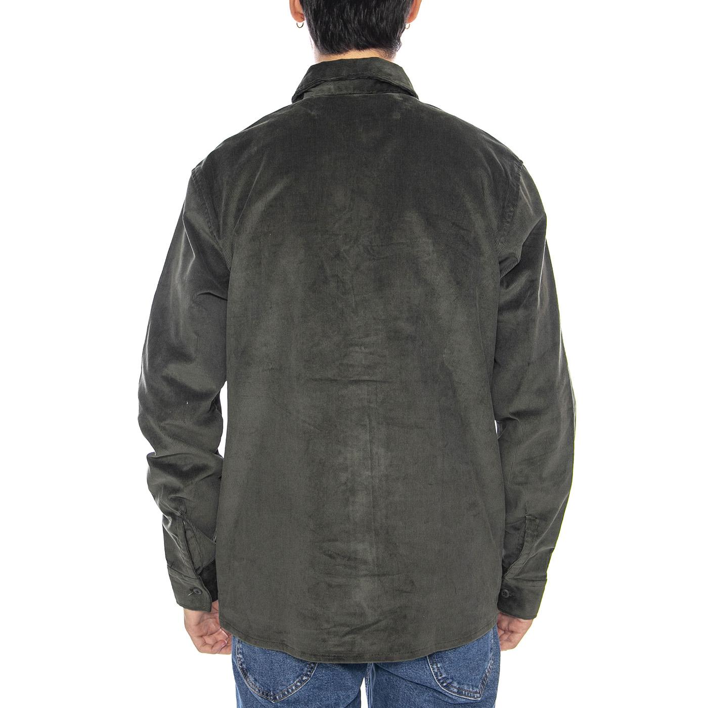 Corduroy Shirt LS Olive Green - Camicia in Velluto Verde Uomo DK0A8652OGX1  DICKIES 