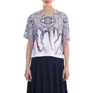 W-OCTOPUS CROPPED TEE W-Sublimated REALWHITE 18SOTS07W-REALWHITE-W  OCTOPUS 