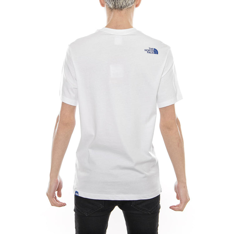 S/S FINE TEE TNF White / Turkish Sea T0CEQ52GQ  THE NORTH FACE 