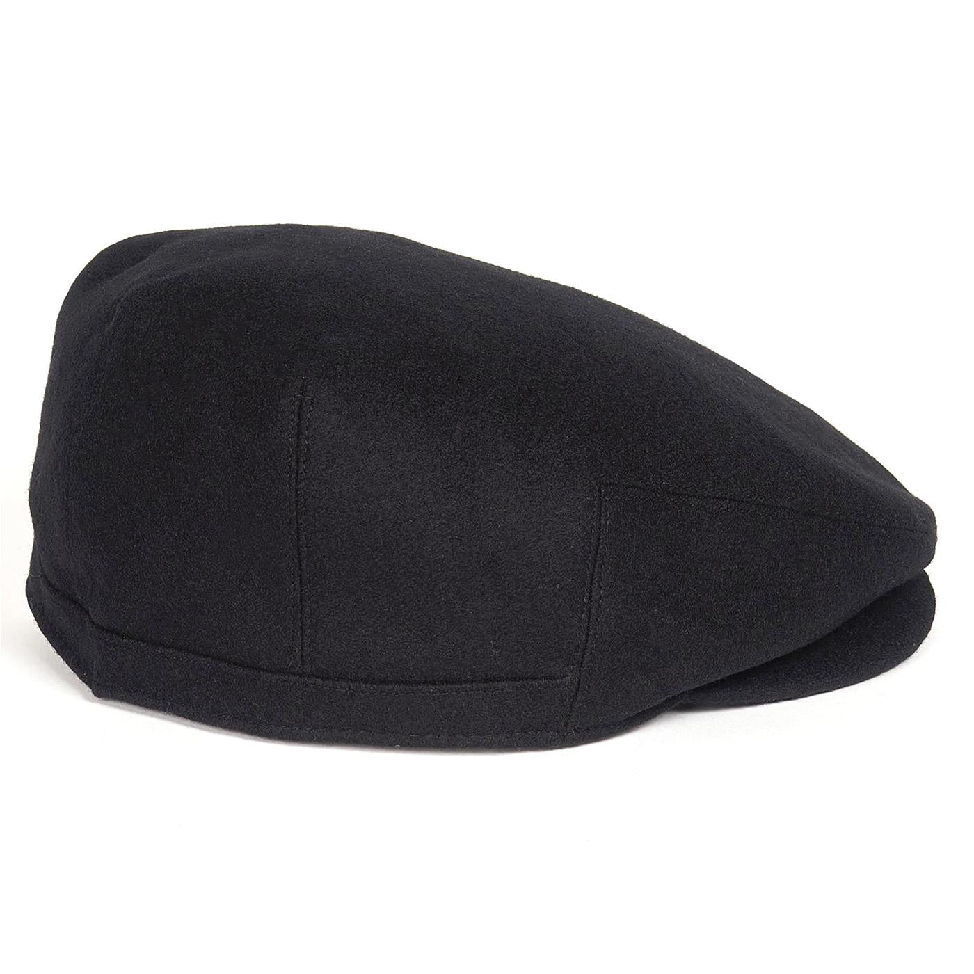 Redshore Flat Cap Black - Cappello a Coppola Nero MHA0439-BK71-FW23  BARBOUR 