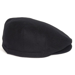 Redshore Flat Cap Black - Cappello a Coppola Nero MHA0439-BK71-FW23  BARBOUR 
