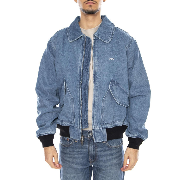 OBEY Denim CWU Jacket -- Giacca Denim Uomo 121800587 LIN OBEY 