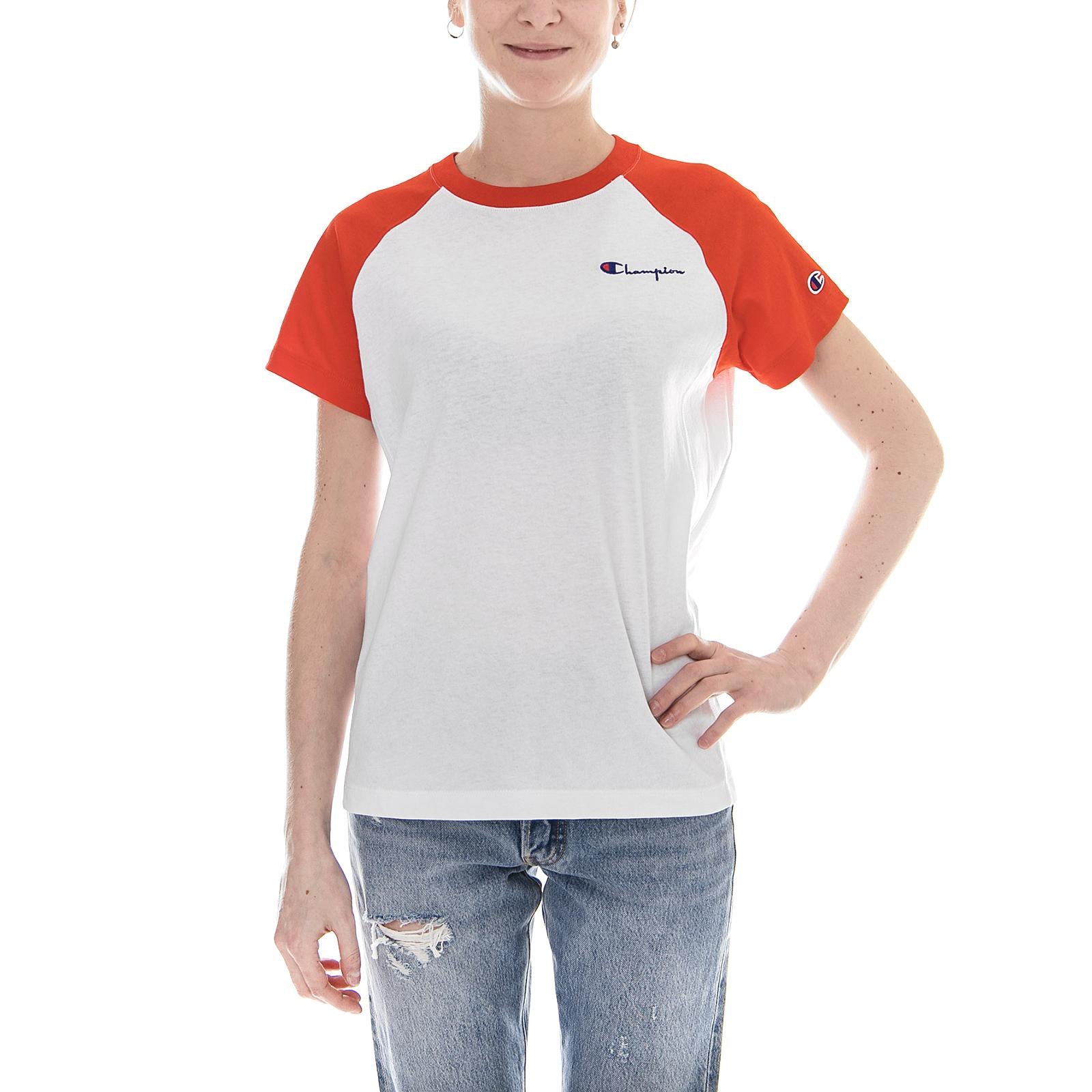 Baseball T-Shirt WHT/FER 110479-WW006  CHAMPION 