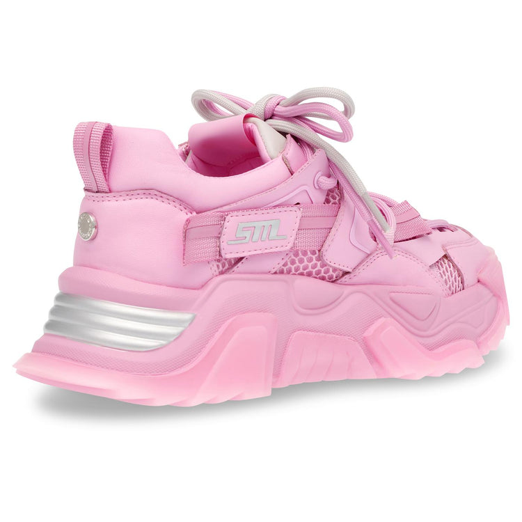 Kingdom Pink / Pink Mesh + PU - Scarpe Stringate Profilo Basso Donna Rosa SMPKINGDOM-PNKPNK  STEVE MADDEN 