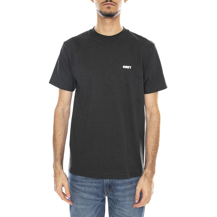 OBEY High Quality Amplification Tee -- Maglietta Girocollo Uomo Nera 165264237 VBL OBEY 