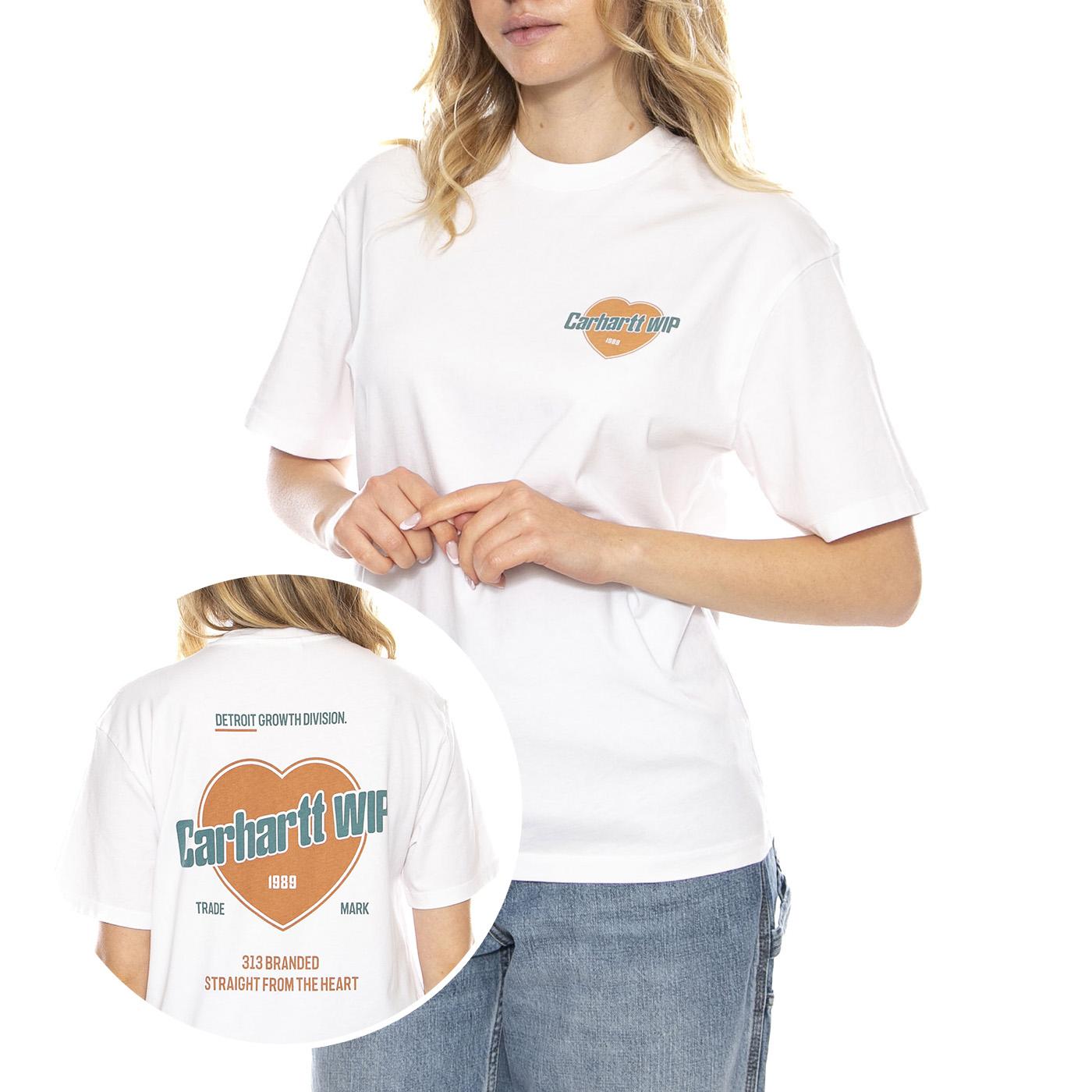 Carhartt WIP Womens Growth -- Maglietta Donna Bianca I035264-3 . CARHARTT WIP 