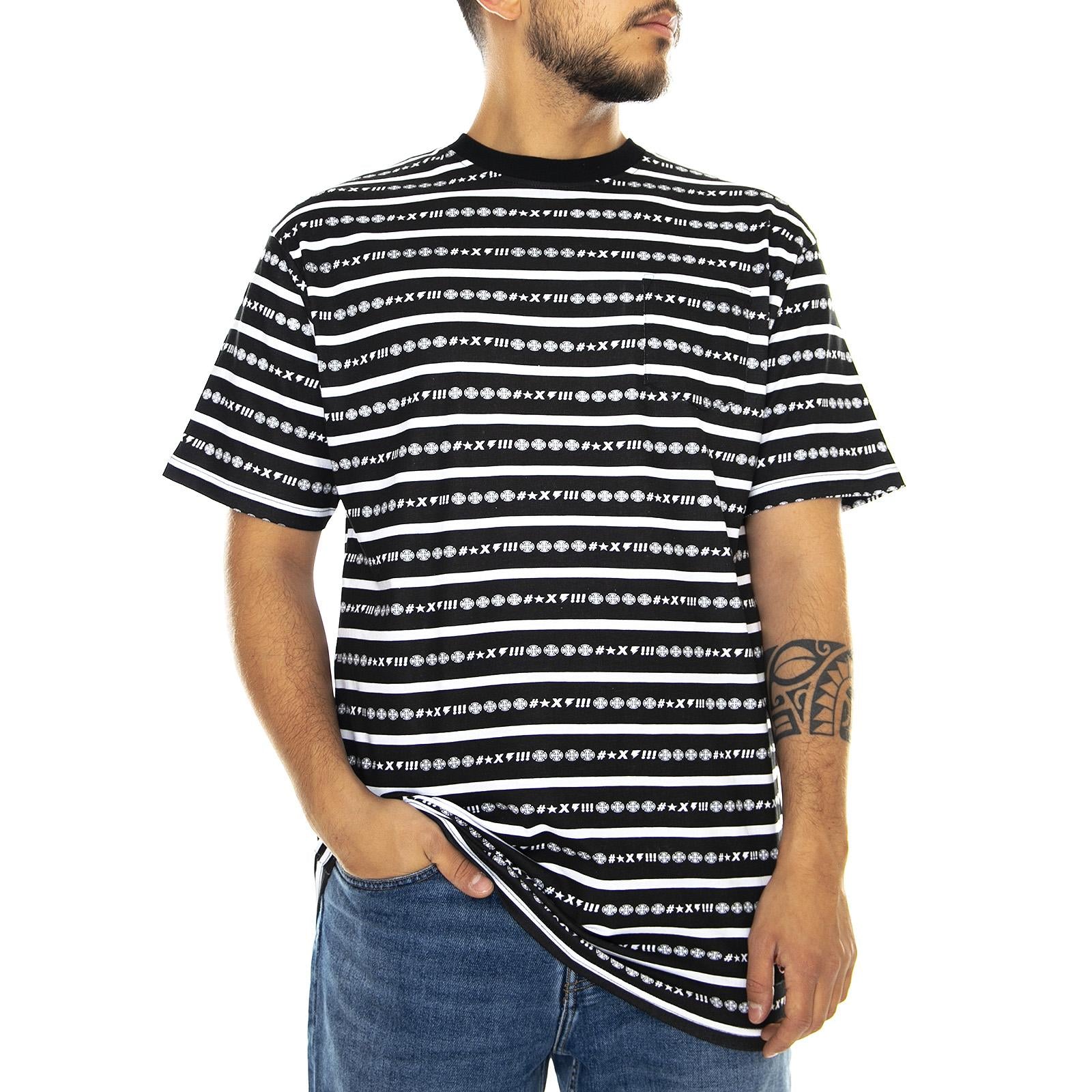  Ante Pocket Tee-Vertigo Stripe  INDEPENDENT 