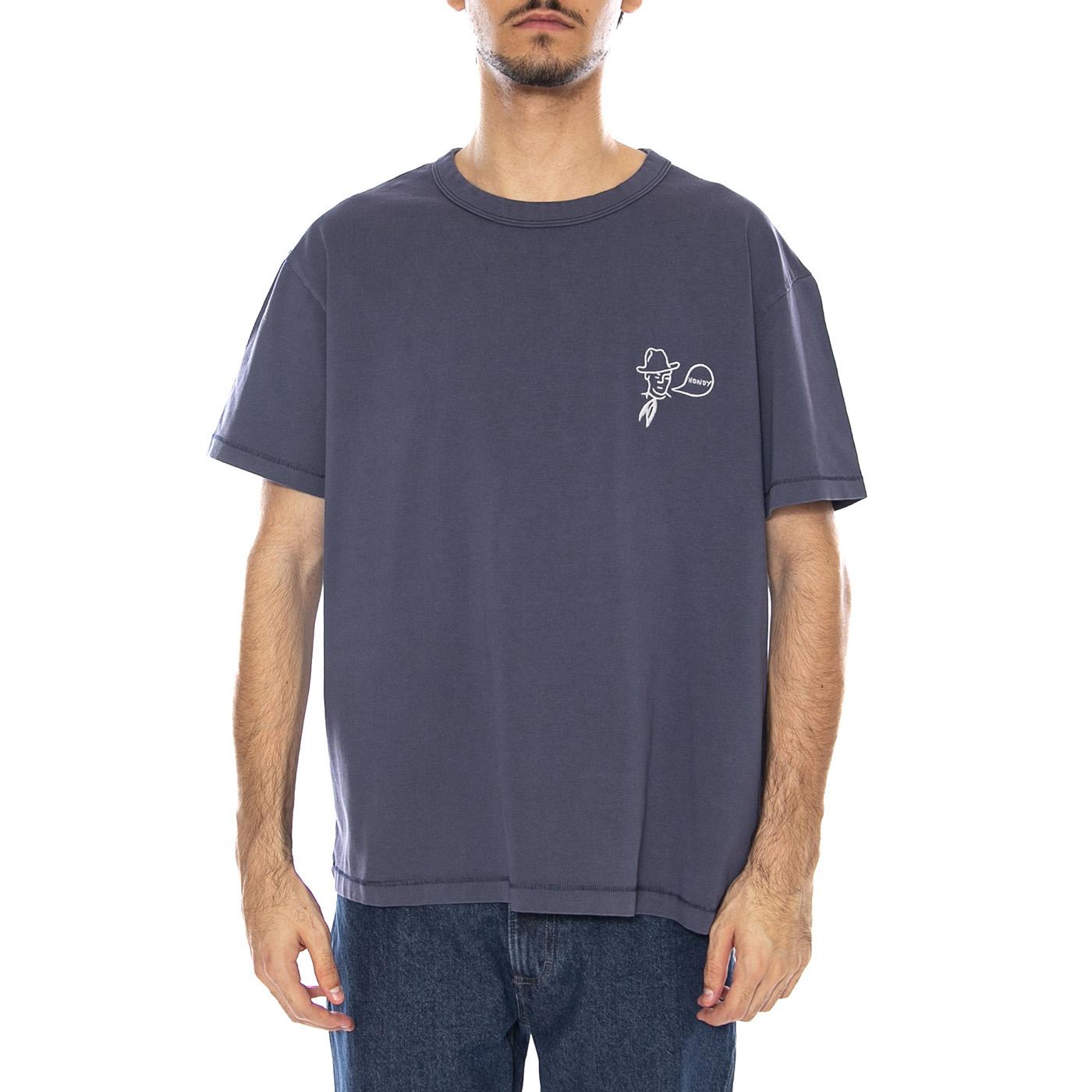 Rodeo Ben Tee Navy - Maglietta Girocollo Uomo Blu Navy 112371672  WRANGLER 