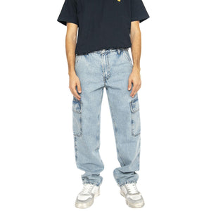 568 Loose Straight Cargo My Pocket Full - Pantaloni Denim Jeans Uomo Blu 000LP-0001  LEVIS 