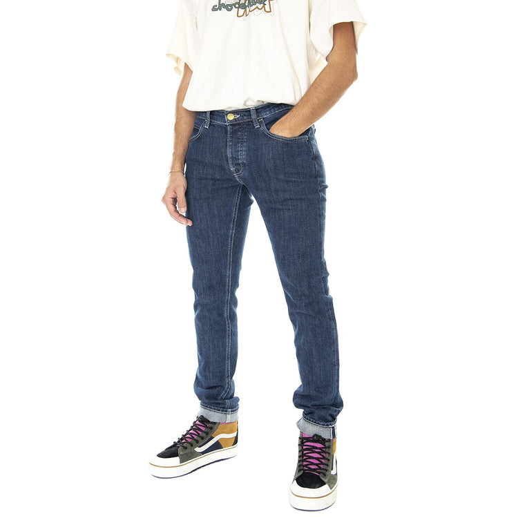 Luke Button Fly Stone Esme-L70SNIWF - Pantaloni Denim Jeans Uomo Blu 112322027  LEE 