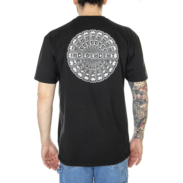 Husky Revolve T-Shirt Black - Maglietta Girocollo Uomo Nera INA-TEE-6815  INDEPENDENT 