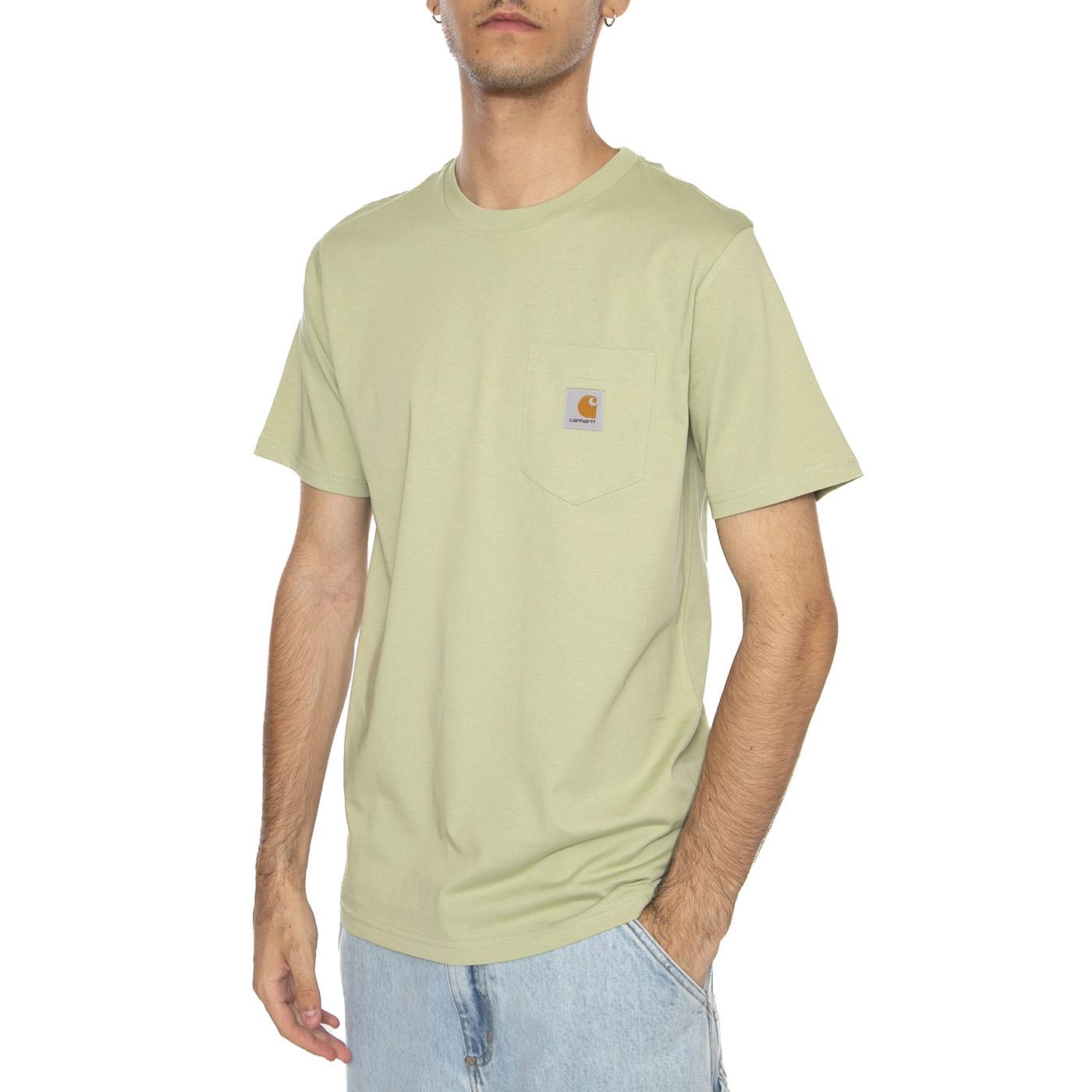 S/S Pocket T-Shirt Wall - Maglietta Girocollo Uomo Beige I030434.UVXX  CARHARTT WIP 