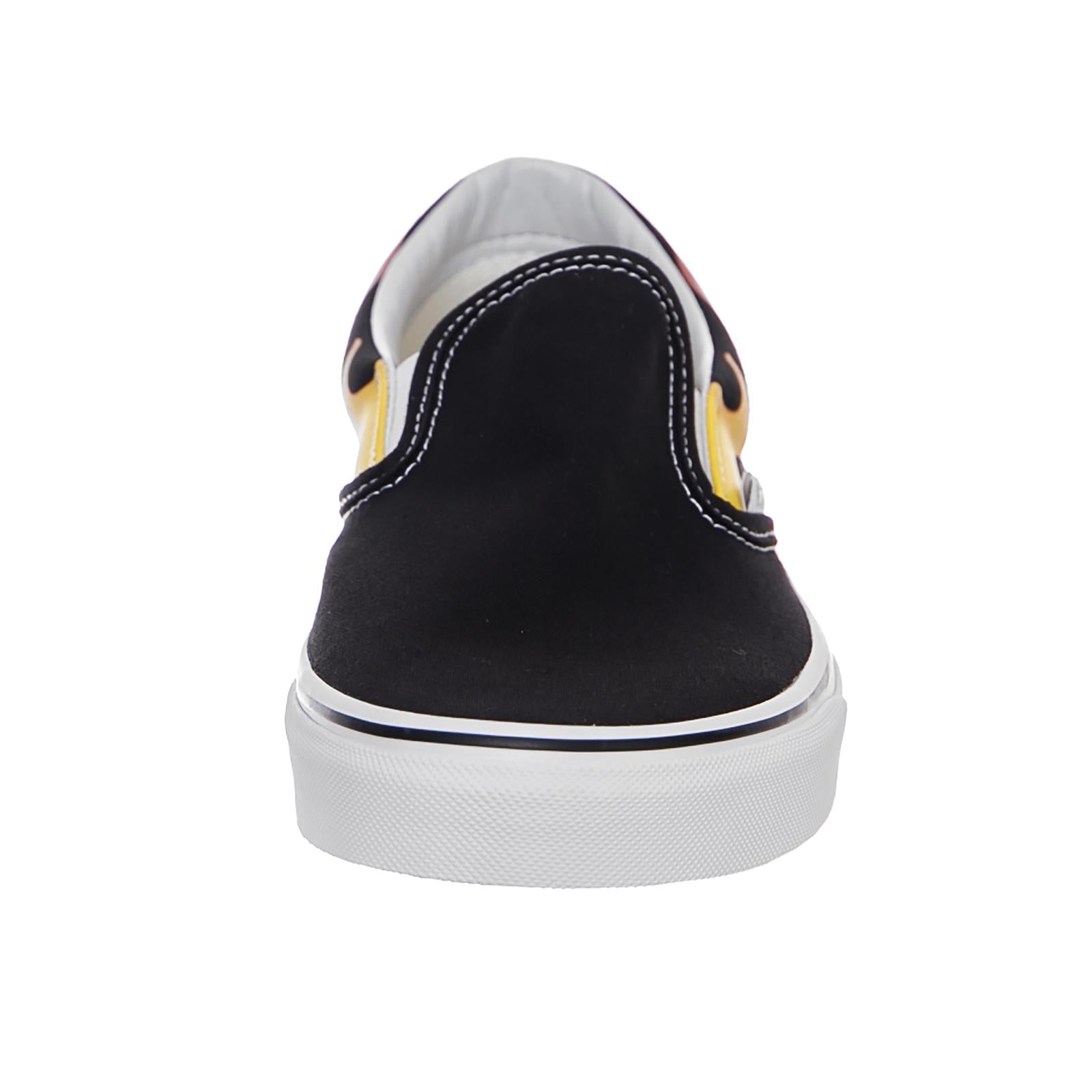 UA CLASSIC SLIP-ON (FLAME)BLACK VA38F7PHN  VANS 