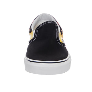 UA CLASSIC SLIP-ON (FLAME)BLACK VA38F7PHN  VANS 