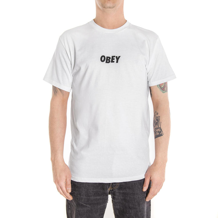 OBEY JUMBLED PREMIUM S/S TEE WHITE 165361216-WHT  OBEY 