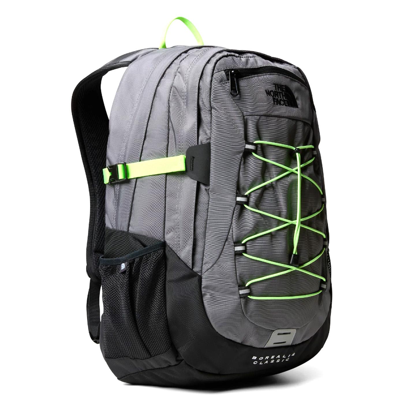 Borealis Classic Smoked Pearl / Safety Green - Zaino Verde / Multicolore NF00CF9C3IU1  THE NORTH FACE 