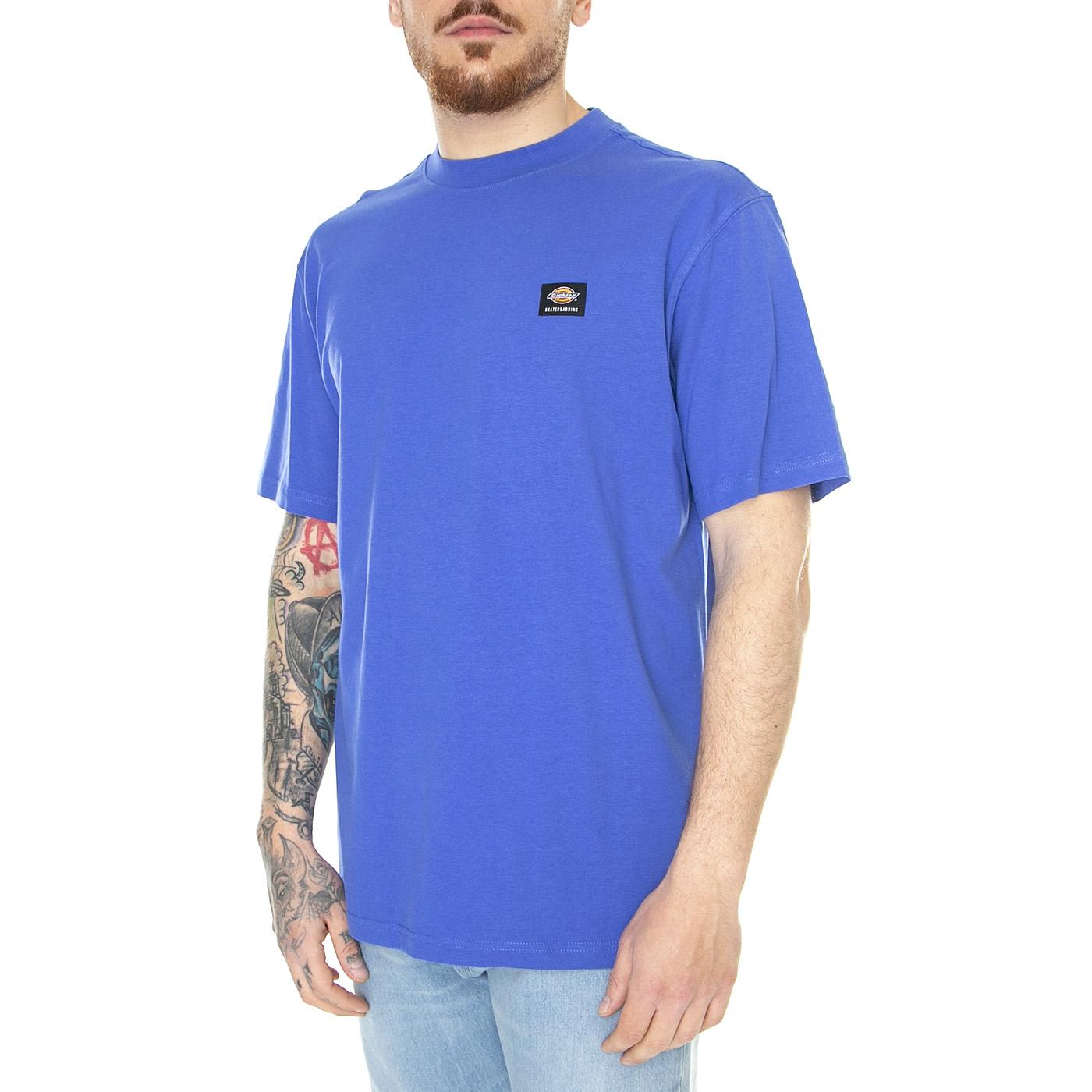 Mount Vista Tee SS Satin Sky - Maglietta Girocollo Uomo Blu DK0A4XOUE871  DICKIES 