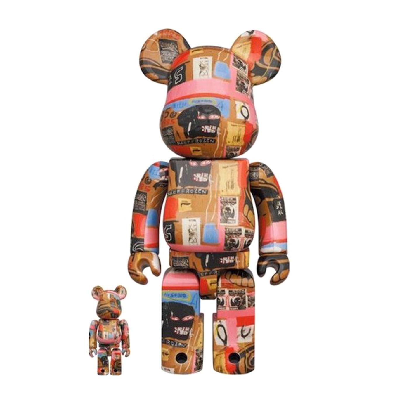 BE@RBRICK Andy Warhol × JEAN-MICHEL BASQUIAT 100% & 400% - Toy Medicom Multicolore MDTJEAN  MEDICOM TOY 