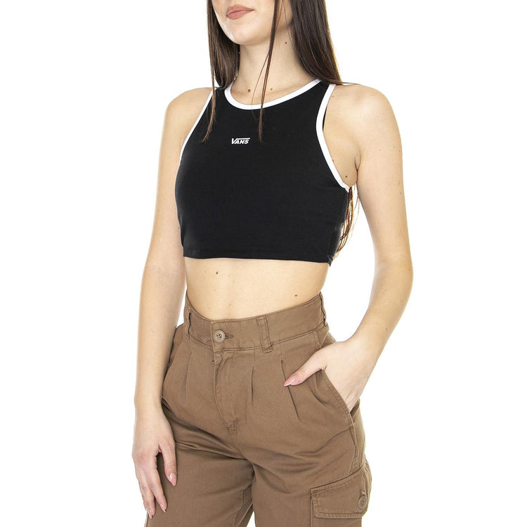 Wm Longline Racerback Bralette Music Academy Black - Top Donna Nero VN00046ABLK1  VANS 