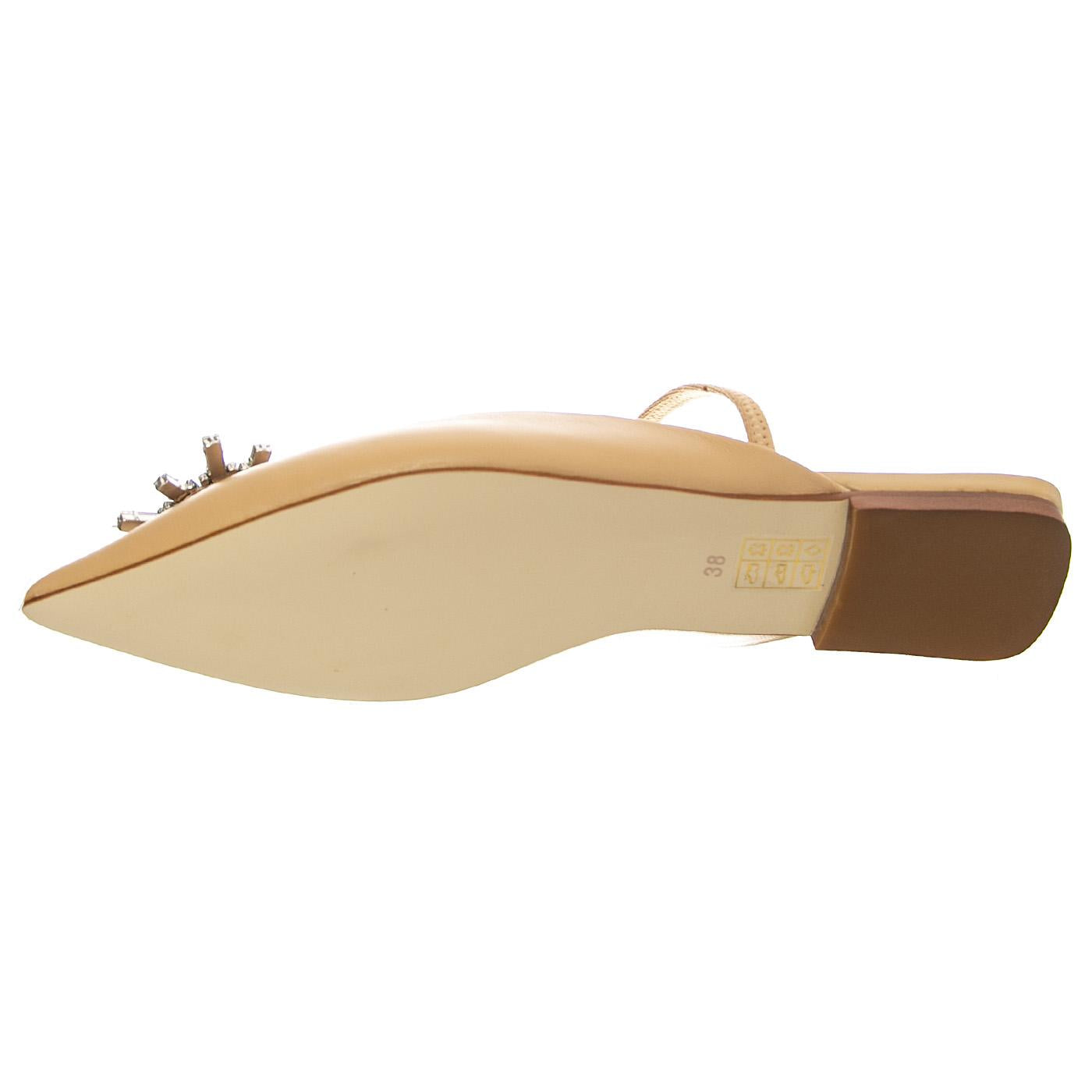 Latira Beige Silver Kid Leather + Fabric - Sandali Donna Beige JCS82258P-108-BEI . JEFFREY CAMPBELL 