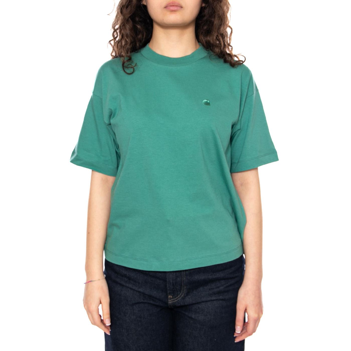 W' S/S Chester T-Shirt Lyly - Maglietta Girocollo Donna Verde I030656 3ICXX CARHARTT WIP 