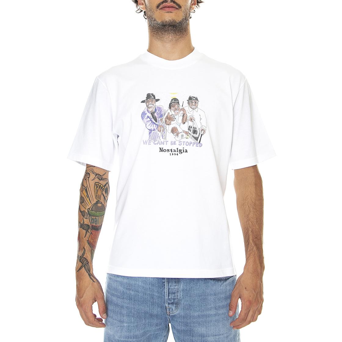 Geto Boys White - Maglietta Girocollo Uomo Bianca S22TGETOBOYS-WHT  USUAL 