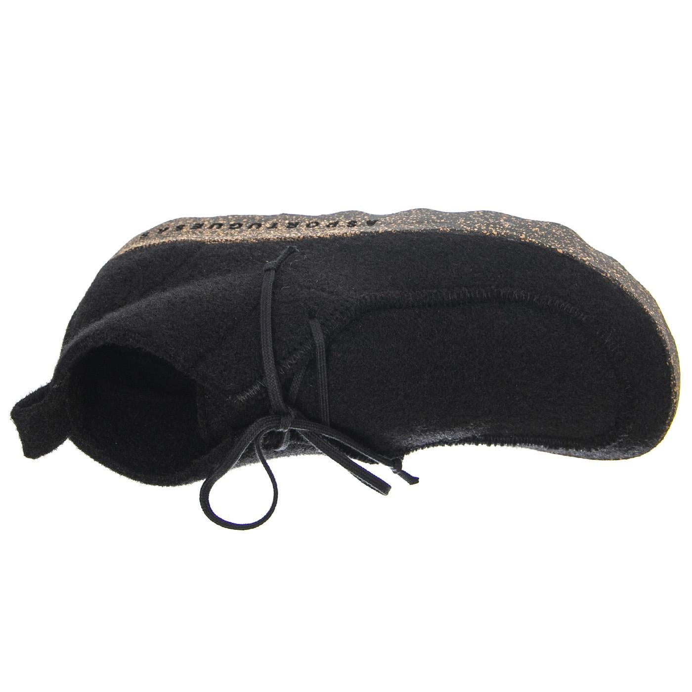 City Line Tweed Felt 925 Black - Scarpe Stringate Profilo alla Caviglia Donna Nere P018135004  ASPORTUGUESAS 