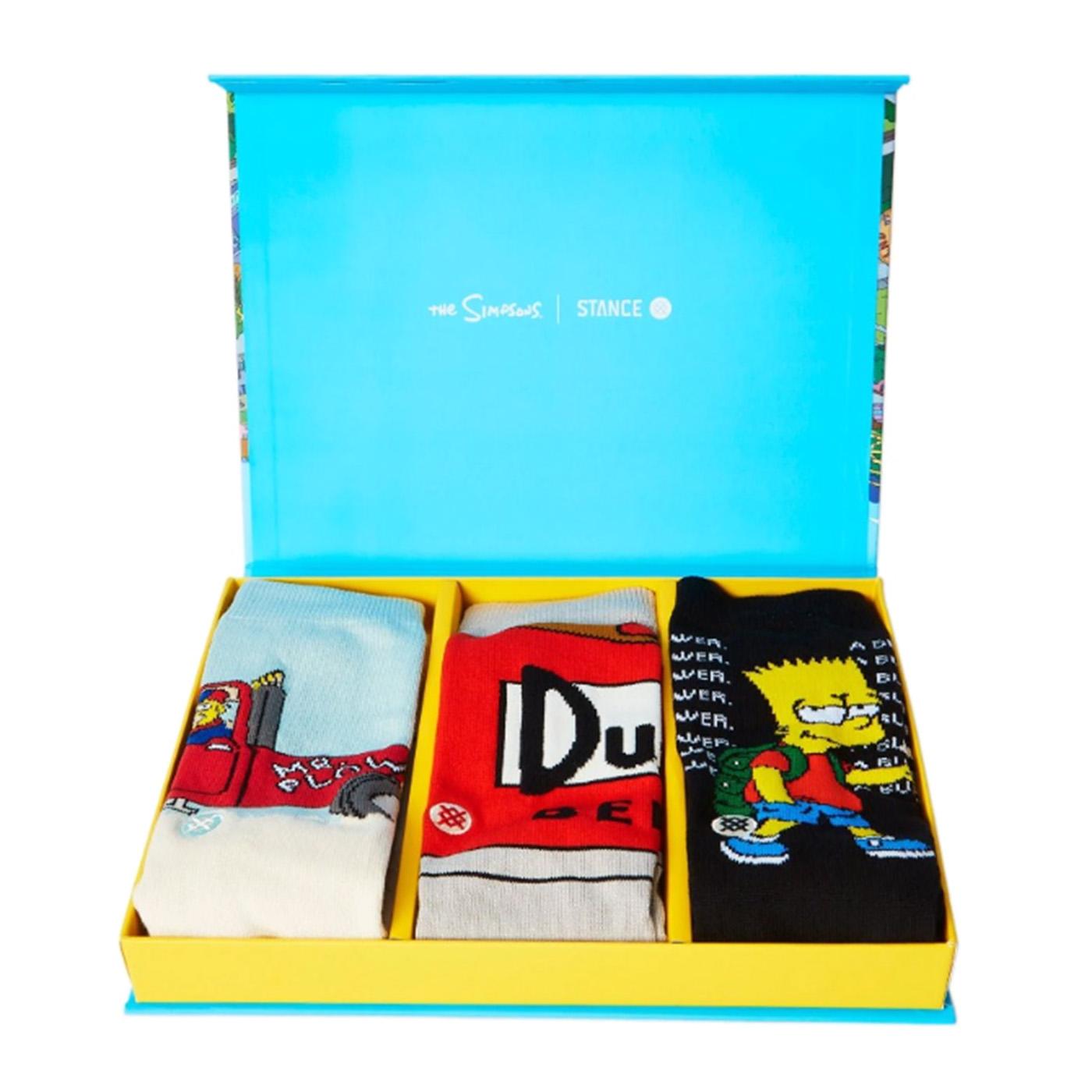 Simpson Box Set Socks - Set da Tre Paia di Calzini Multicolore A555D22THS  STANCE 