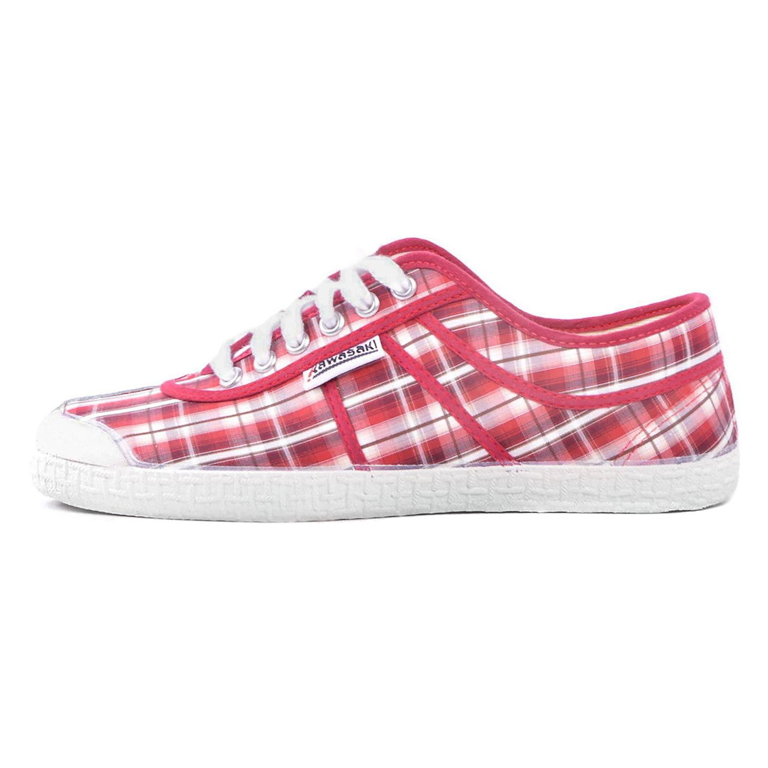 BOS01 canvas check red white 75639_4  KAWASAKI 