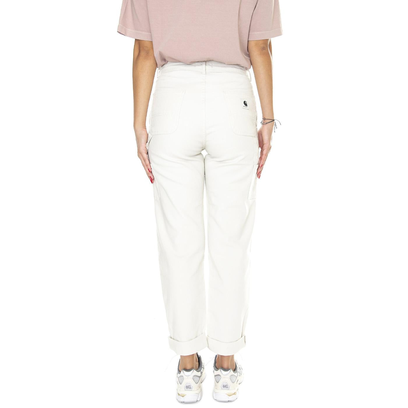 W' Pierce Pant Salt /rinsed - Pantaloni Donna Beige I028635.1NG02  CARHARTT WIP 