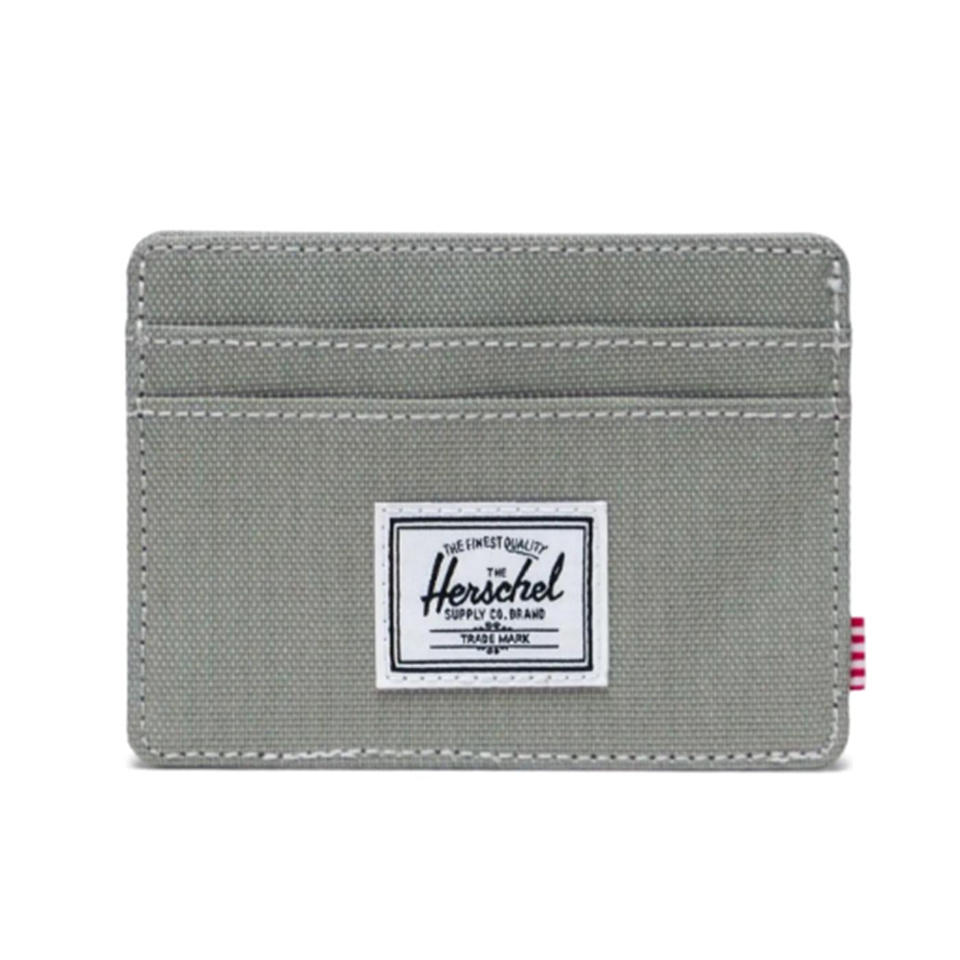 Charlie Cardholder Seagrass / White Stitch - Portacarte Verde 30065-06110-OS  HERSCHEL 